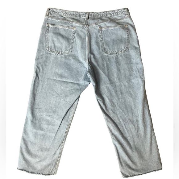 Asos Distressed High Rise Denim Women’s 22 - Picture 3 of 5